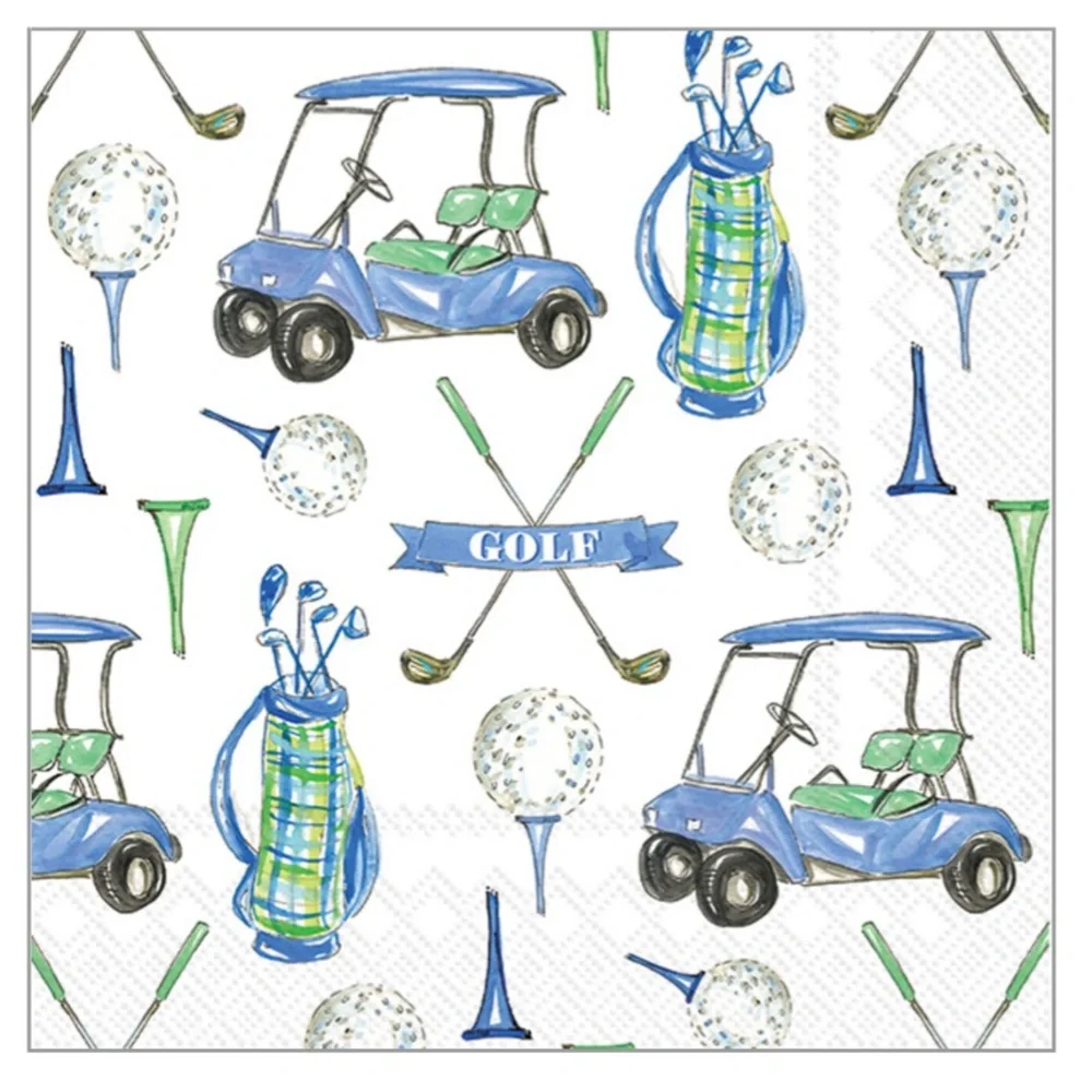 Celebrate the Home Guy Golf Cocktail Beverage Paper Napkins, 20 ct